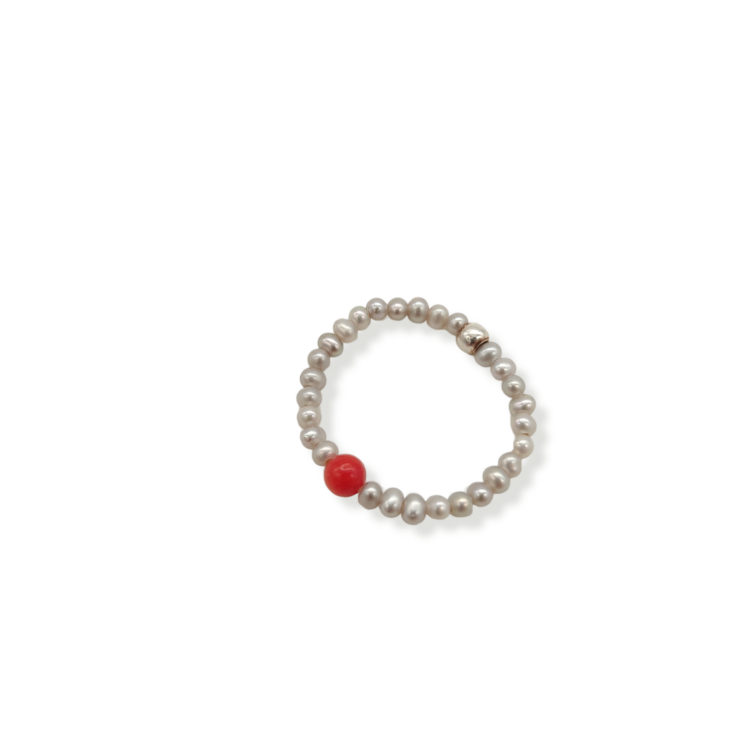 Bague Just the One Corail Rouge