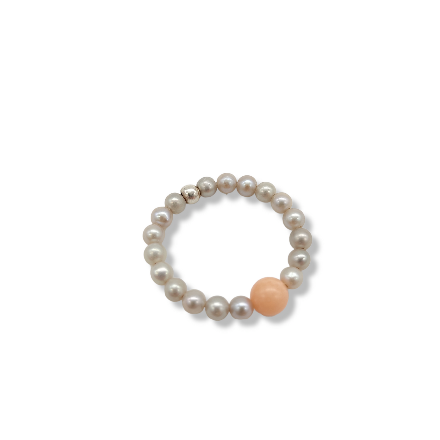 Bague Just the One Corail rose